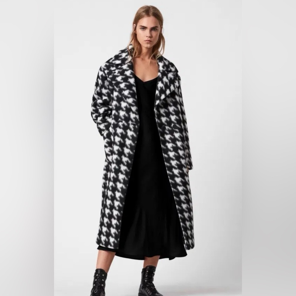 AllSaints Eda Coat Houndstooth